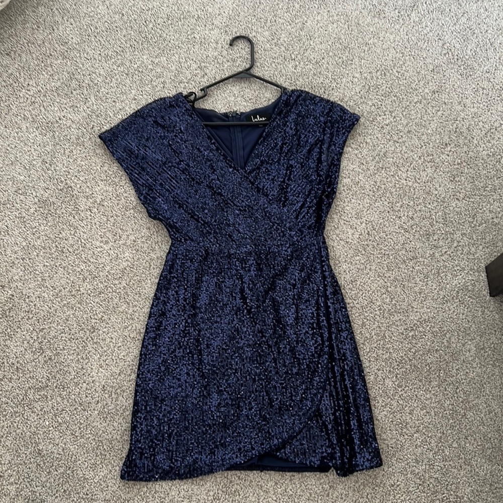 Sparkle blue formal dress